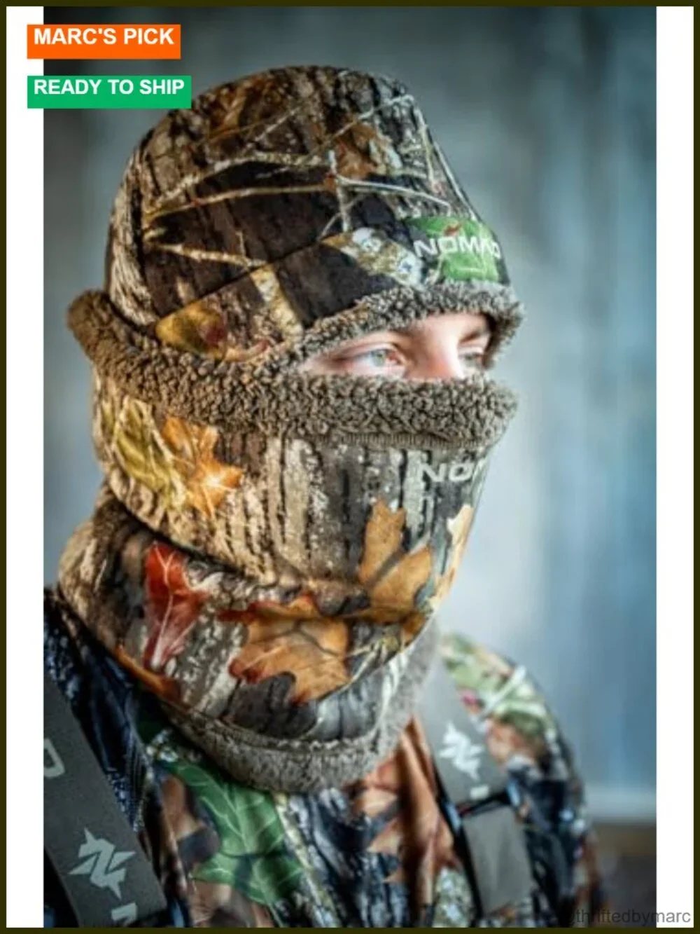 Insulated Fleece Beanie Hat for Hunting Cold Weather Windproof